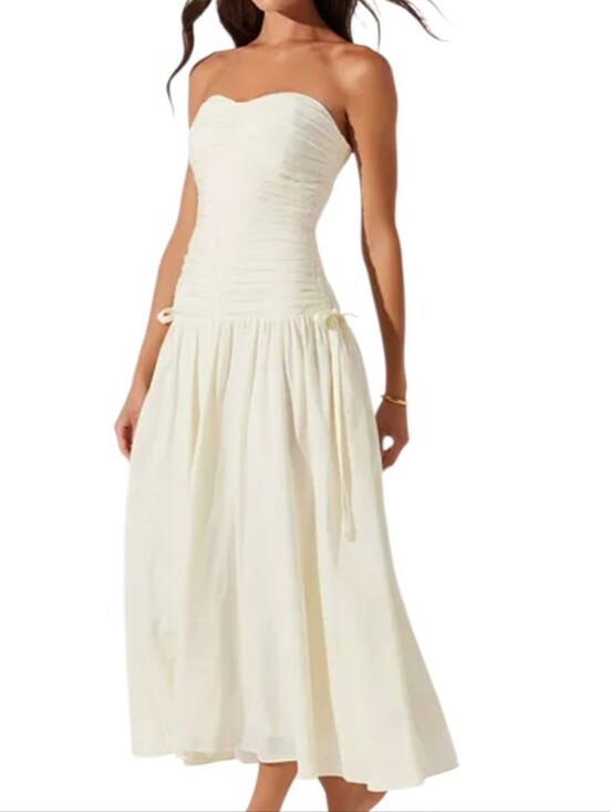 Astr Dresses & Skirts - ASTR the Label Zori cream Drop Waist maxi dress - L.       Y64